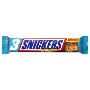 Шоколадный батончик Snickers Криспер, 60 г