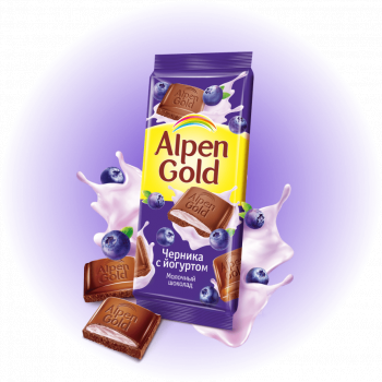 Шоколад Alpen Gold Черника c Йогуртом, 85г