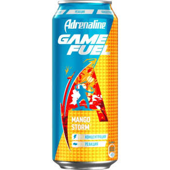 Энергетический напиток Adrenaline Rush Game Fuel Манго, 0.449л