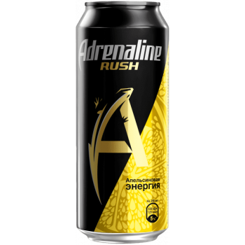 Энергетический напиток Adrenaline Rush Juicy Апельсиновая энергия, 0.449л