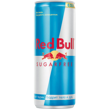 Энергетический напиток Red Bull без сахара, 0.25л