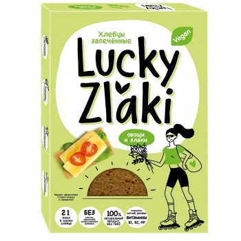 Хлебцы Lucky Zlaki 72гр Овощи и злаки