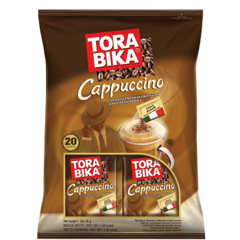 Напиток кофейный Torabika Cappucino растворимый с пакетиком шоколадной крошки, 20 х 25 г