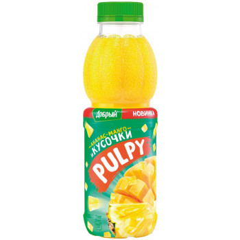 Напиток сокосодержащий Pulpy Ананас-Манго 0.45 л
