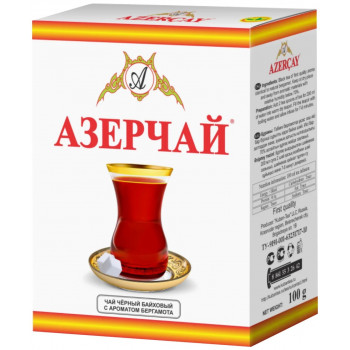 Чай черный байховый бергамот Азерчай, 100г