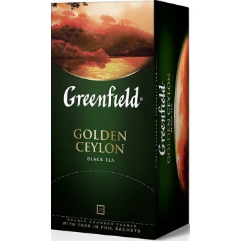 Чай Greenfield цейлонский Golden Ceylon черный байховый в 25пак*2г