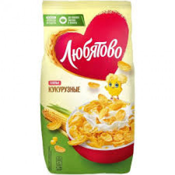 Готовый завтрак Кукурузные Хлопья Любятово 300 г.