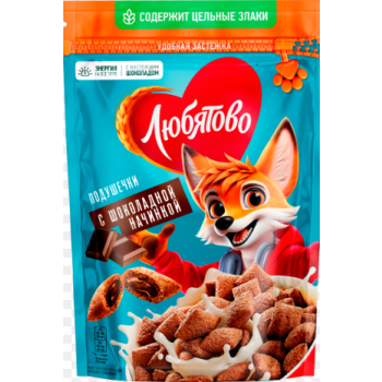 Готов завтр Подушечки с шоколадной начинкой Любятово 220 г.