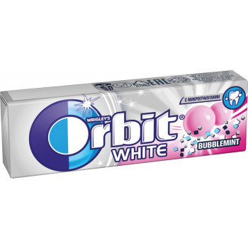 Жевательная резинка Orbit White Bubblemint, 14 г