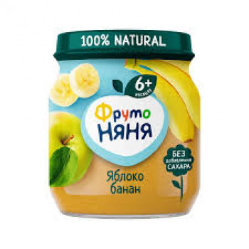 ФрутоНяня Пюре 100г.  Яблоко-Банан