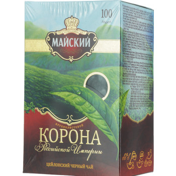 Чай черный Майский Корона Российской Империи, 100 г
