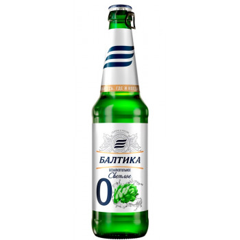 Пиво безалкогольное Балтика №0 0.5%, 0.47л Стекло