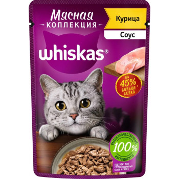 Кош. Корм (Whiskas) Мясная Коллекция Курица 75г