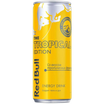 Энергетический напиток Red Bull Tropical Edition Тропические фрукты, 0.25л 