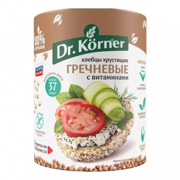 Хлебцы Dr.Korner Гречневые  100г Витаминный