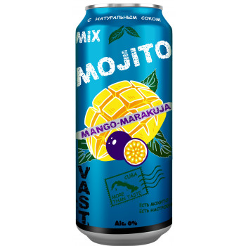 Напиток газированный Vast Mango-Marakuja Манго-Маракуйя, 0.45л 