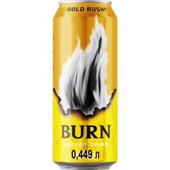 Энергетический напиток Burn Gold Rush, 0.449л