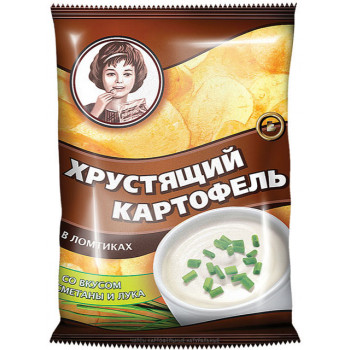 Чипсы картофельные сметана лук Хрустящий картофель 40 г