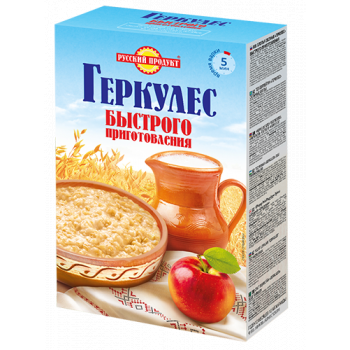 Хлопья Геркулес овсяные быстрого приготовления 420 г (Русский Продукт)