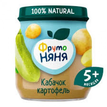 Пюре ФрутоНяня кукуруза, тыква, морковь - салатик из сладких овощей,110г.