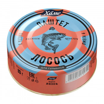 Паштет с Лососем 80гр (ХАМЕ)