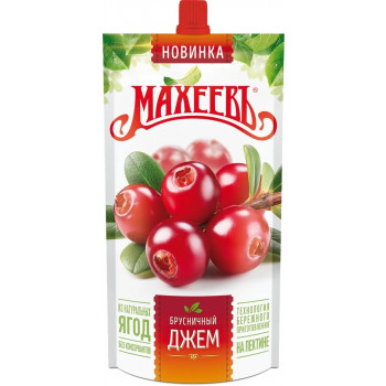 Джем Махеевъ Брусничный 300г. дой-пак 