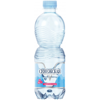 Вода питьевая газированная Сенежская 0.5л