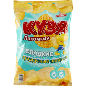 Кукурузные палочки Кузя Лакомкин сладкие, 38г