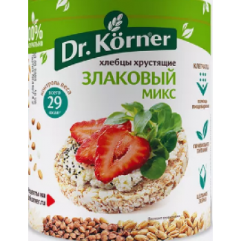 Хлебцы Dr.Korner Злаковый коктейль  100г  Микс без соли