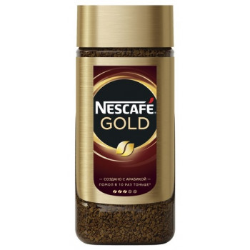 Натуральный растворимый сублимированный кофе Nescafe Gold, 95 г