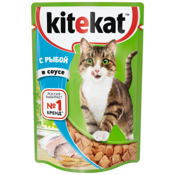 Кош. Корм (Kitekat) c Рыбой в соусе 85г