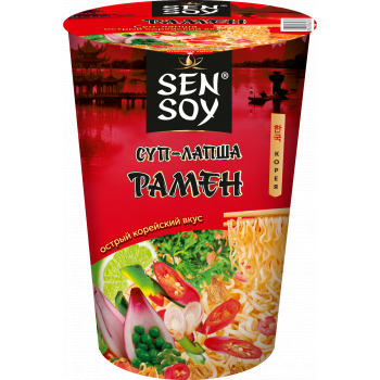 Лапша БП Острый Рамен Sen Soy 65г стакан 
