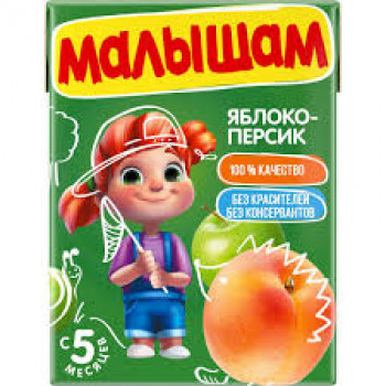 ФрутоНяня Нектар 0,2л Малышам Яблоко-Персик