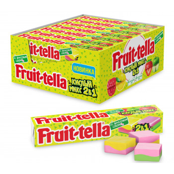 Жевательные конфеты Fruittella Кислый Микс 2в1, 41г.